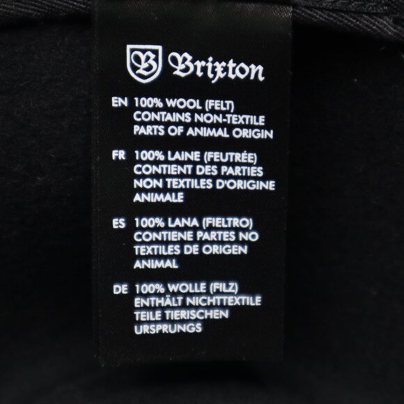 Brixton Wesley Fedora Hat Men S Black Winter Wool Felt Stylish Bohemian Warm NWT - Picture 9 of 16